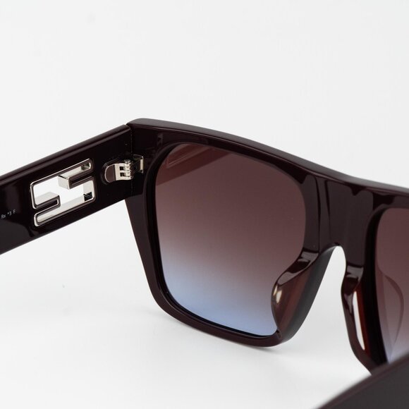 Fendi BAGUETTE Women Sunglasses Square Brown Gradient Bordeaux  FE40124F 81T - Picture 7 of 11